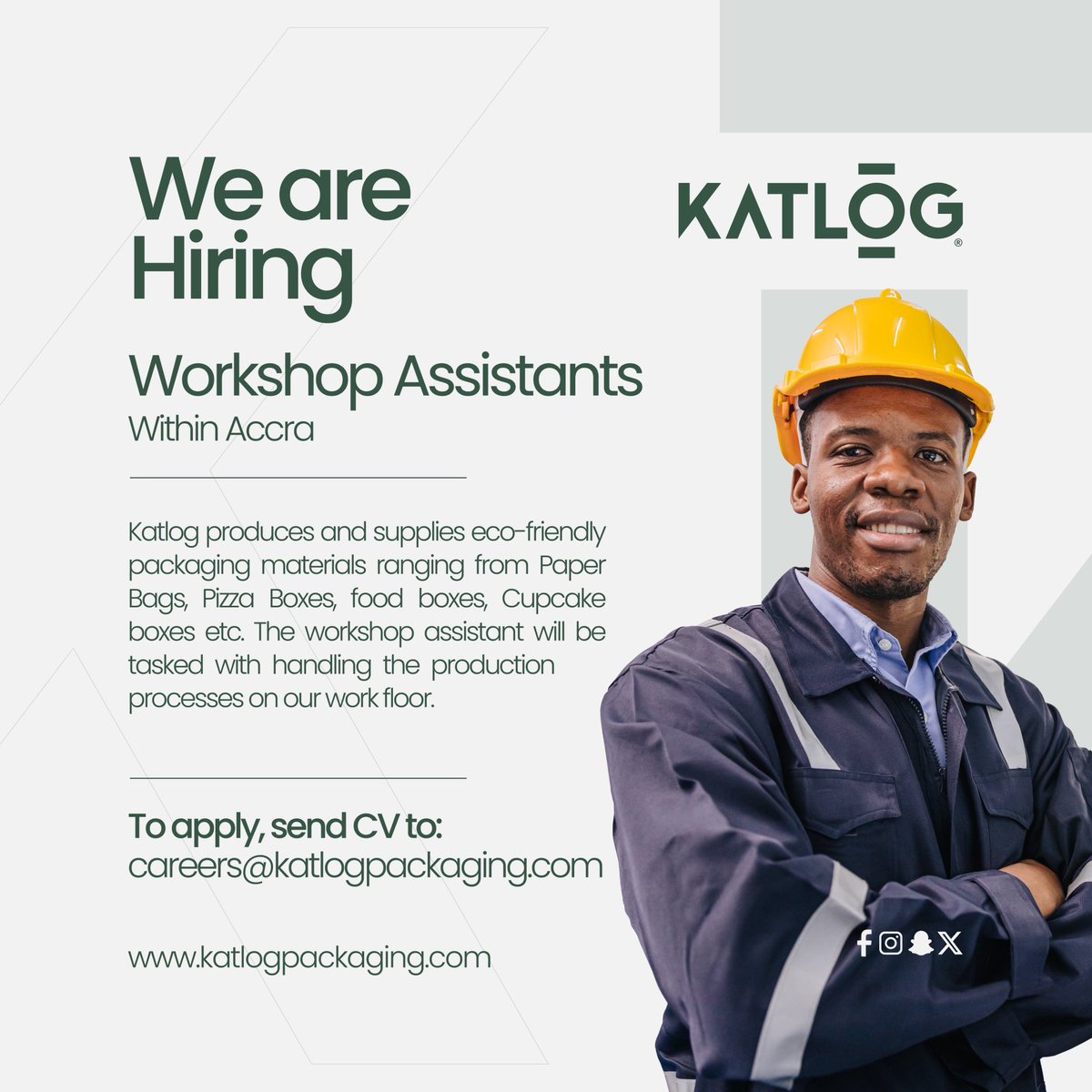 katlogpackaging's tweet photo. Join us as we send sustainable packaging to every part of the county 🇬🇭 https://t.co/mg2JNybNUB