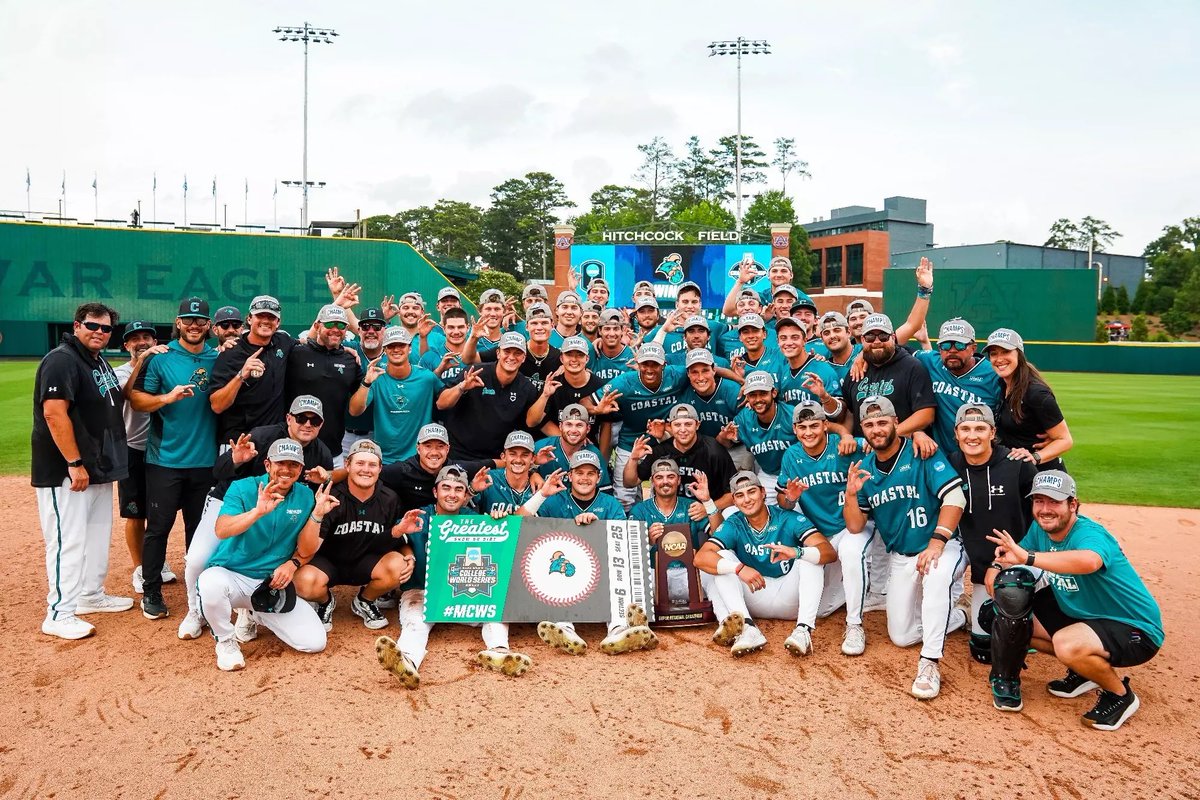 CCUpropaganda's tweet photo. Teams from the state of South Carolina to make it to the World Series in 2025:

• Coastal Carolina
• Irmo little league https://t.co/autTcrNs5P