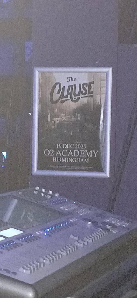 Birmingham o2 tonight , flyers up for <a href="/theclauseuk/">THE CLAUSE</a> roll on December 19th <a href="/KellySarahDavis/">Kelly Sarah Ward</a>