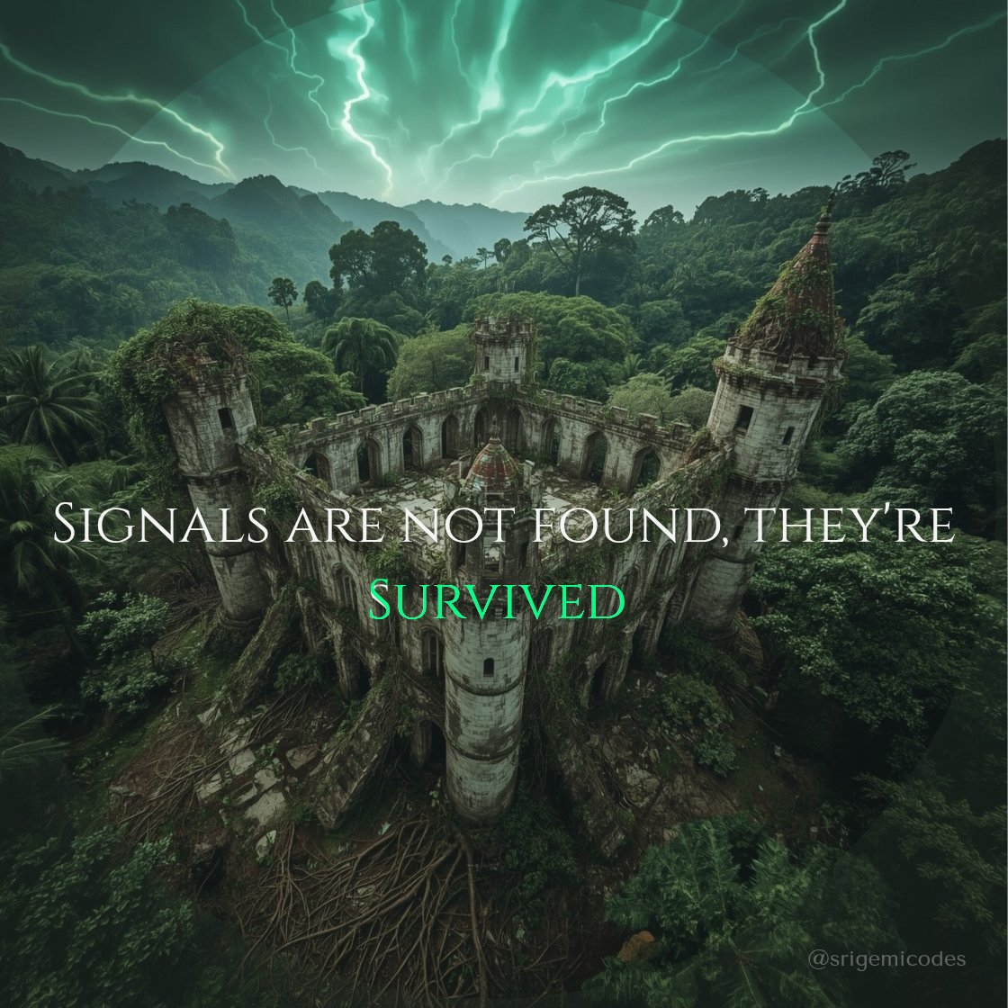 Signals are not found — they’re survived.
Most don’t make it through the silence.
They fold before the whisper turns to thunder.