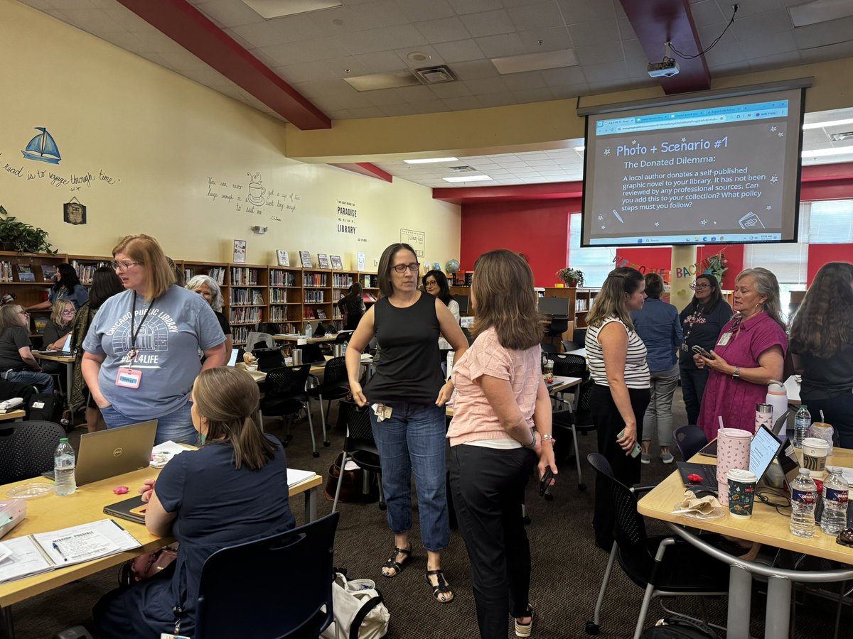 Jharrisreads's tweet photo. fabulous day of learning with our campus librarians! We learned running reports, received updates on online resources, and collaborated on ways to market our ebooks. Our hearts are full from our time together #welearnwednesday #TeamPlanoISD @PISDlibraries @PlanoISDSAS https://t.co/oFSjiz2LqC