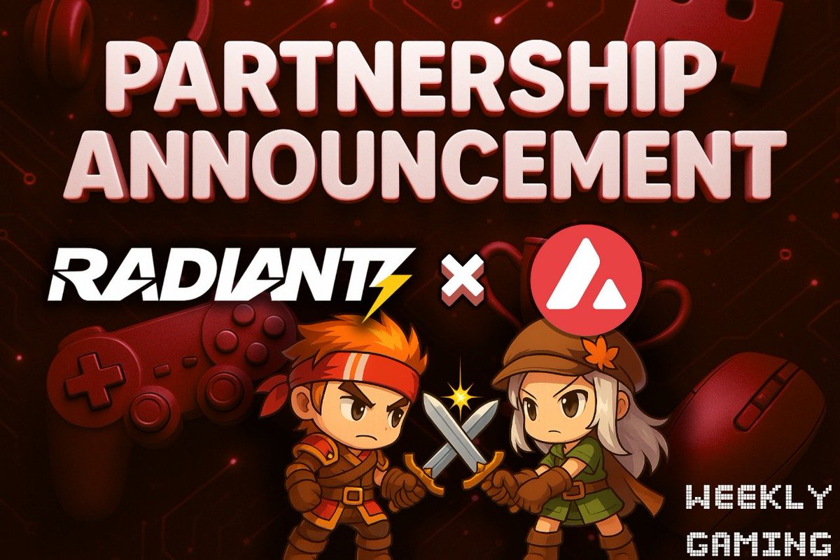 RadiantZ (@_radiantz) on Twitter photo We’re thrilled to announce our partnership with <a href="/avax/">Avalanche🔺</a> and <a href="/GamingOnAvax/">Avalanche Gaming 🔺</a> !🔺
Avalanche is a network our <a href="/_RadiantZ/">RadiantZ</a> community already knows and loves, especially when it comes to Web3 gaming.
Get ready: we’re kicking off weekly Game Nights with awesome AVAX prizes up for grabs! We’re thrilled to announce our partnership with <a href="/avax/">Avalanche🔺</a> and <a href="/GamingOnAvax/">Avalanche Gaming 🔺</a> !🔺
Avalanche is a network our <a href="/_RadiantZ/">RadiantZ</a> community already knows and loves, especially when it comes to Web3 gaming.
Get ready: we’re kicking off weekly Game Nights with awesome AVAX prizes up for grabs!