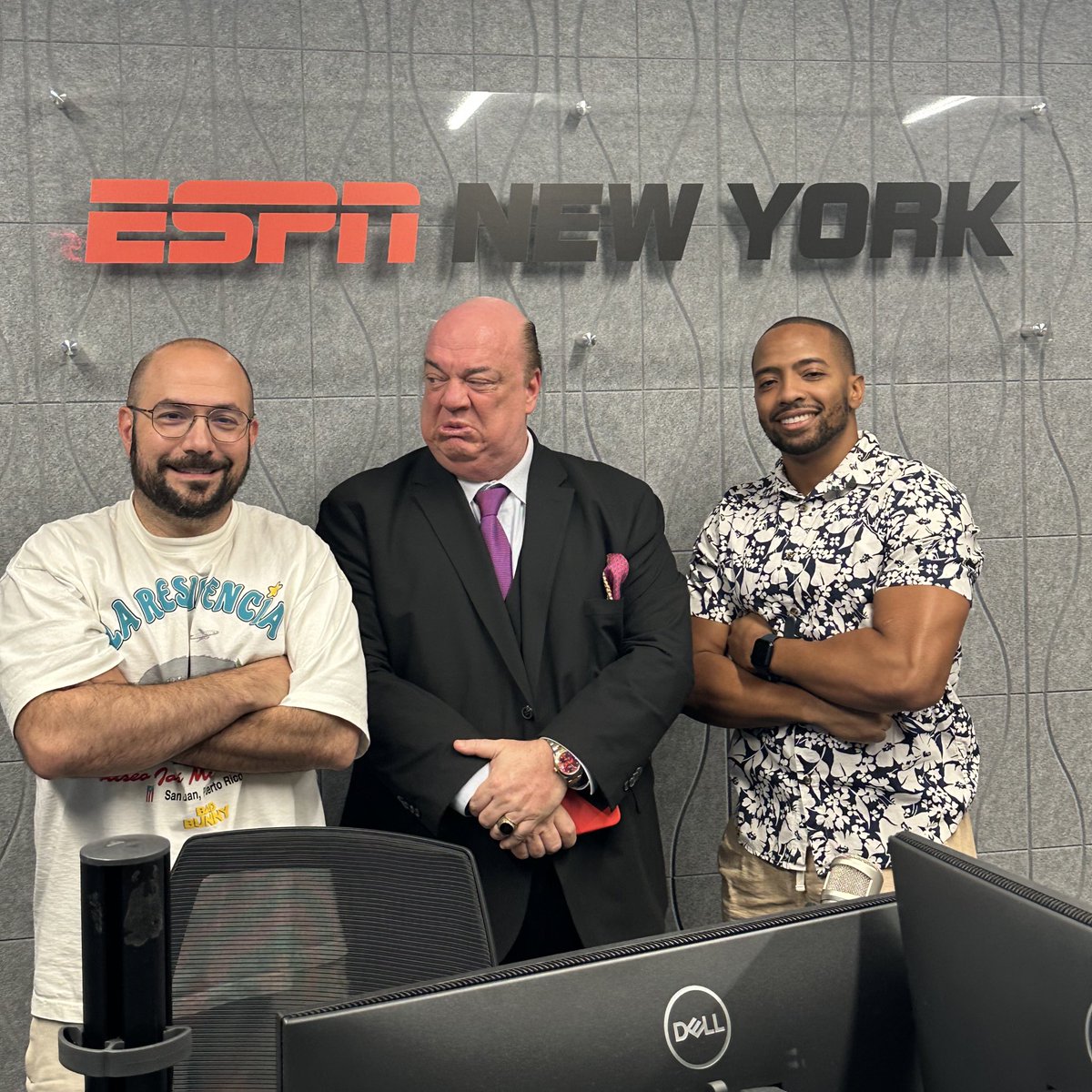 Thank you <a href="/HeymanHustle/">Paul Heyman</a> for joining <a href="/DHRonESPN/">Don, Hahn & Rosenberg</a> today at the <a href="/ESPNNewYork/">ESPN New York</a> studios!