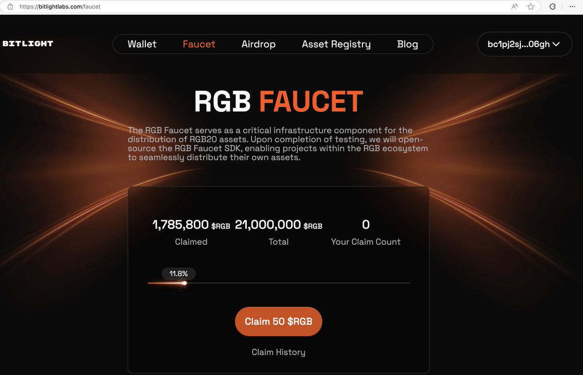 Fengg (@kaijunfeng) on Twitter photo 🎉 8月7日 <a href="/BitlightLabs/">Bitlight Labs⚡️</a> 已上線 RGB 主網,並部署首個 RGB20 資產 $RGB
🧵如何參與領取?一條推文講清 👇
1/
💡 RGB ≠ 銘文 ≠ 符文
這是完全不同的新範式,提前準備才能順利打新!
🔧 第一步:
下載 Bitlight 插件錢包並創建新錢包:
👉 bitlightlabs.com/wallet
2/
💰 第二步:
將 BTC 🎉 8月7日 <a href="/BitlightLabs/">Bitlight Labs⚡️</a> 已上線 RGB 主網,並部署首個 RGB20 資產 $RGB
🧵如何參與領取?一條推文講清 👇
1/
💡 RGB ≠ 銘文 ≠ 符文
這是完全不同的新範式,提前準備才能順利打新!
🔧 第一步:
下載 Bitlight 插件錢包並創建新錢包:
👉 bitlightlabs.com/wallet
2/
💰 第二步:
將 BTC