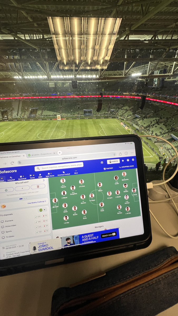 Marcelo do Ó (@marcelonarrador) on Twitter photo Pronto pro derbi.
Narro Palmeiras x Corinthians na <a href="/radiobandnewsfm/">Rádio BandNews FM</a> com Marcos Assunção, <a href="/brunocamarao/">Bruno Camarão</a>, <a href="/mauferreirajr/">MAURICIO FERREIRA</a> e Lucas Belotti.
<a href="/yuriqueirogapb/">Yuri Heisenberg Queiroga</a> no plantão! Pronto pro derbi.
Narro Palmeiras x Corinthians na <a href="/radiobandnewsfm/">Rádio BandNews FM</a> com Marcos Assunção, <a href="/brunocamarao/">Bruno Camarão</a>, <a href="/mauferreirajr/">MAURICIO FERREIRA</a> e Lucas Belotti.
<a href="/yuriqueirogapb/">Yuri Heisenberg Queiroga</a> no plantão!