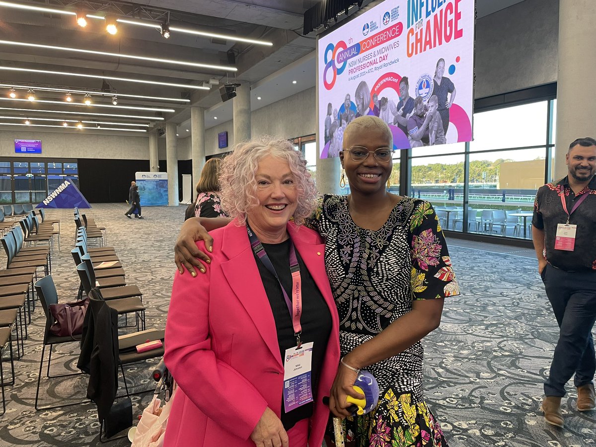 Thank you <a href="/nswnma/">NSW Nurses & Midwives</a> <a href="/anmf_federal/">ANMF - Australian Nursing Midwifery Federation</a> giving me the opportunity to present. We need to better for trauma survivors who Relive their trauma near death and what a privilege to listen to and meet @Khadija Gbla, extraordinarily human - activist stopping  FMG <a href="/acnp_national/">#ACNPnational</a> <a href="/Pall_Care_Aus/">Palliative Care Australia</a>
