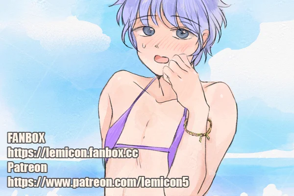 紫色のスリングショット水着Purple sling bikini