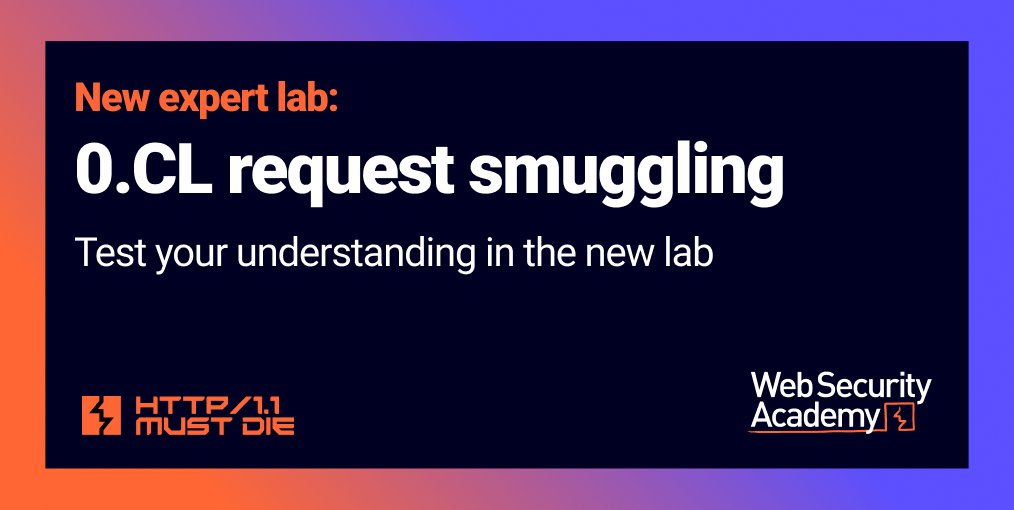 PortSwigger's tweet image. 🕵️♂️ 🎩 The desync endgame has just begun. New expert lab has just dropped.
Straight from @albinowax’s #BHUSA talk: Understand the latest request smuggling techniques, sharpen your skills, unlock new bounties, and solidify your organization’s defenses with the new expert lab ⬇️…