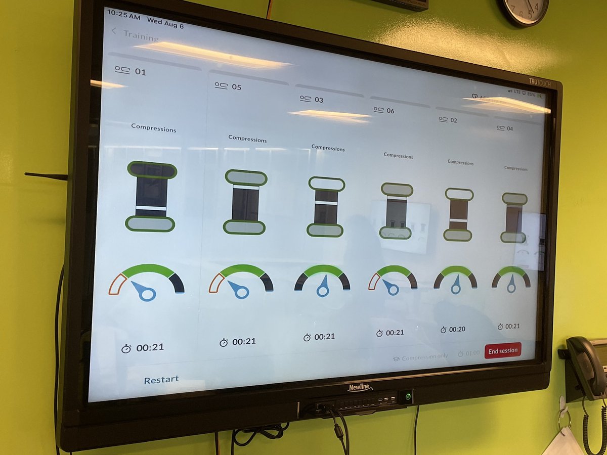 FriarsAT's tweet photo. CPR training for more staff members today! From coaches to security, teachers, admissions and administration. #IGNITE Getting a chance to show off the #QCPR app with feedback on our manikins! https://t.co/hBYWF9NdRi
