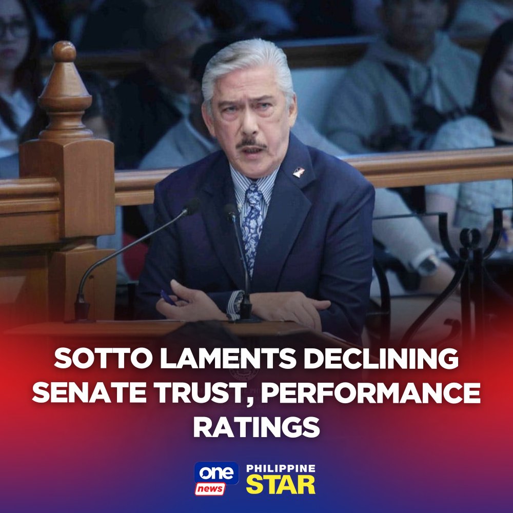 The Philippine Star (@philippinestar) on Twitter photo “The rating of the Senate has never been this low, much less even lower than the House. Never!” Senate Minority Leader Vicente “Tito” Sotto III said. tinyurl.com/ye9v6rx8 | <a href="/onenewsph/">ONE News PH</a> “The rating of the Senate has never been this low, much less even lower than the House. Never!” Senate Minority Leader Vicente “Tito” Sotto III said. tinyurl.com/ye9v6rx8 | <a href="/onenewsph/">ONE News PH</a>