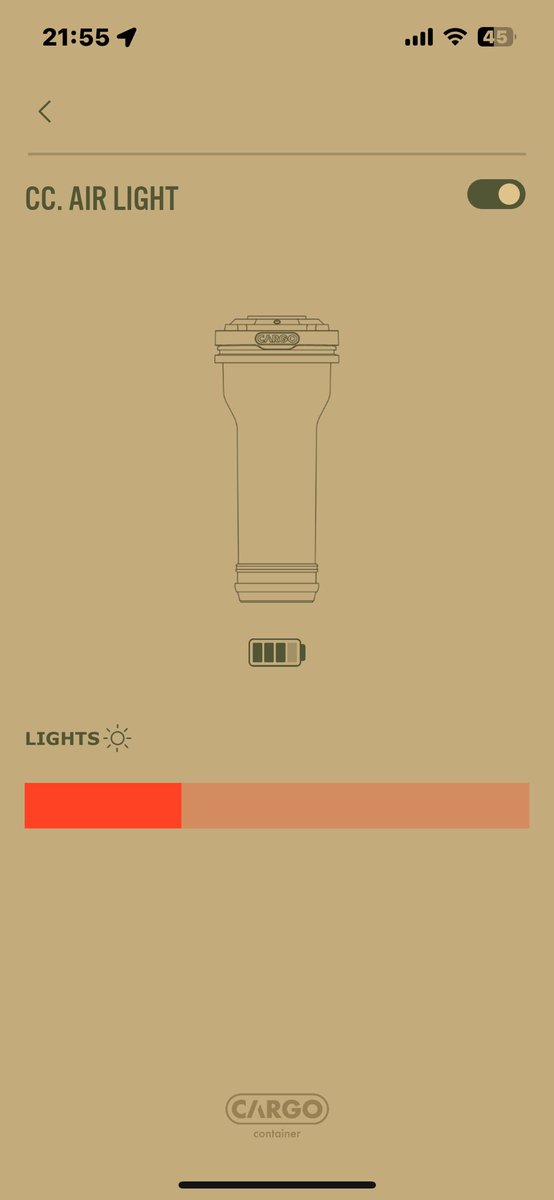 MikeKilo0306's tweet image. CARGO CONTAINERの新製品のランタンAir Lightが届きました
Goal Zeroのアクセサリーが使用出来ます
bluetooth接続でスマホアプリからコントロール出来るのが良いです

#cargocontainer