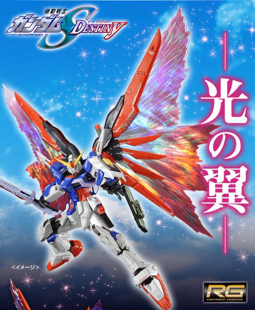 RG デスティニーガンダム 光の翼ユニット デカール付き RG 1/144 デスティニーガンダム用 拡張エフェクトユニット“光