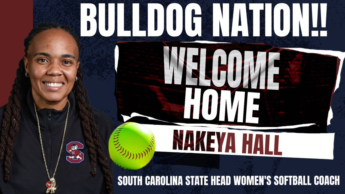 SC State Athletics (@scstateathletic) on Twitter photo Hall Tabbed as New Head Softball Coach at SC State. For complete story visit scsuathletics.com <a href="/scstatesb/">SC State Softball</a> Hall Tabbed as New Head Softball Coach at SC State. For complete story visit scsuathletics.com <a href="/scstatesb/">SC State Softball</a>