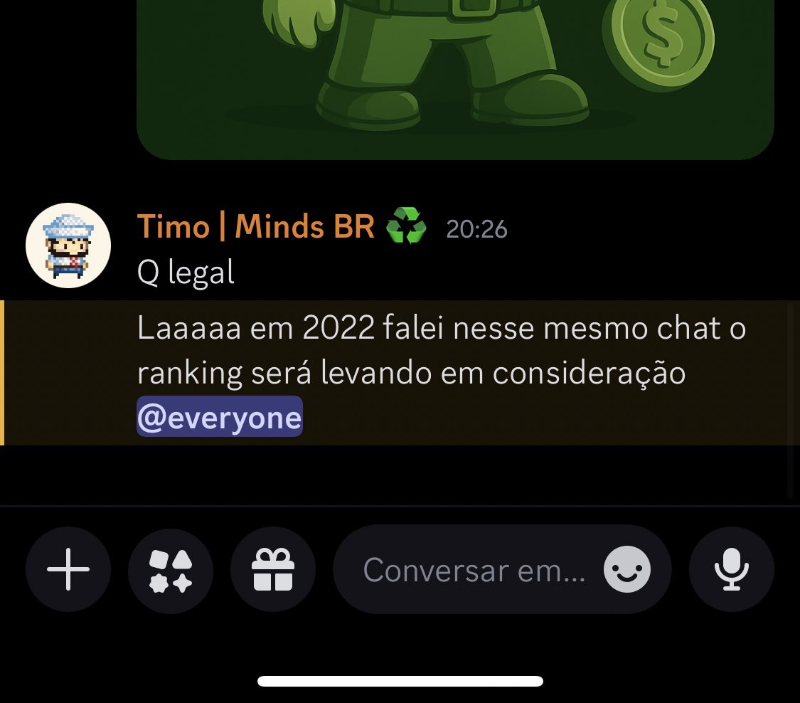 Recycle Minds♻️ (@0x_minds) on Twitter photo Quem disse foi nada menos que o <a href="/timoneiroeth/">TIMO | Minds BR ♻️</a> e com ele você já sabe, SEMPRE vem coisa MUITO BOA!
♻️🫡 Quem disse foi nada menos que o <a href="/timoneiroeth/">TIMO | Minds BR ♻️</a> e com ele você já sabe, SEMPRE vem coisa MUITO BOA!
♻️🫡