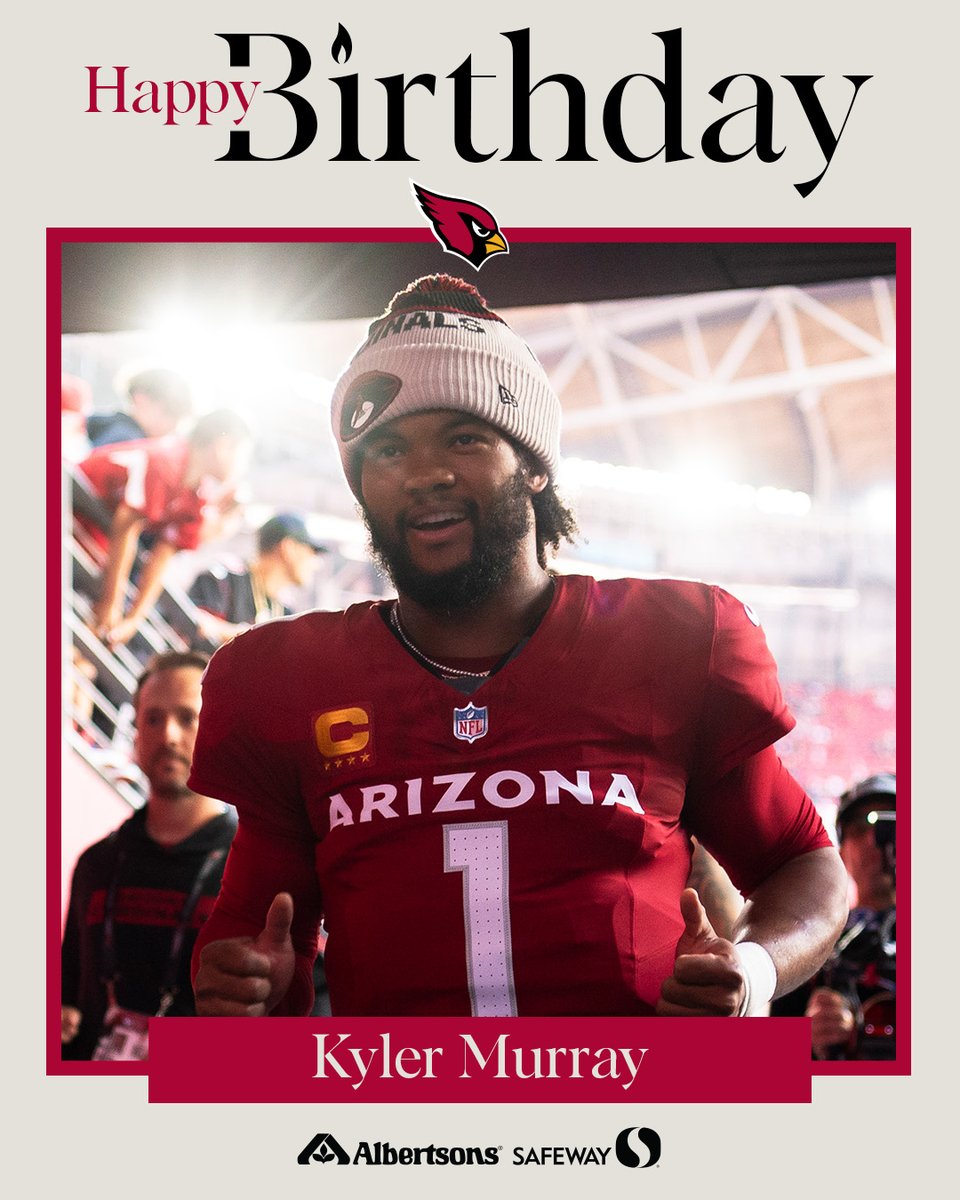 AZCardinals's tweet image. HAPPY BIRTHDAY QB1, @K1!! 🥳