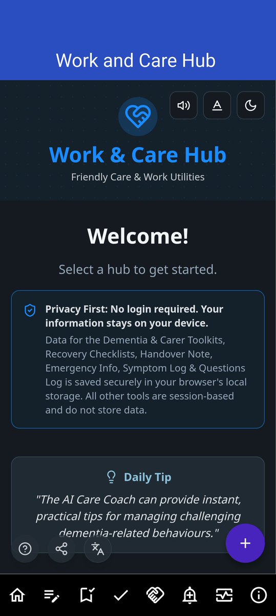 niranjan007's tweet photo. Work and care hub now listed . All tools to help care for patients. No login, no privacy issues. Download now https://t.co/l8jzjb7MrE https://t.co/RPXNgXNJN7 #PatientCare
#ndis https://t.co/oAZnnmBkCM