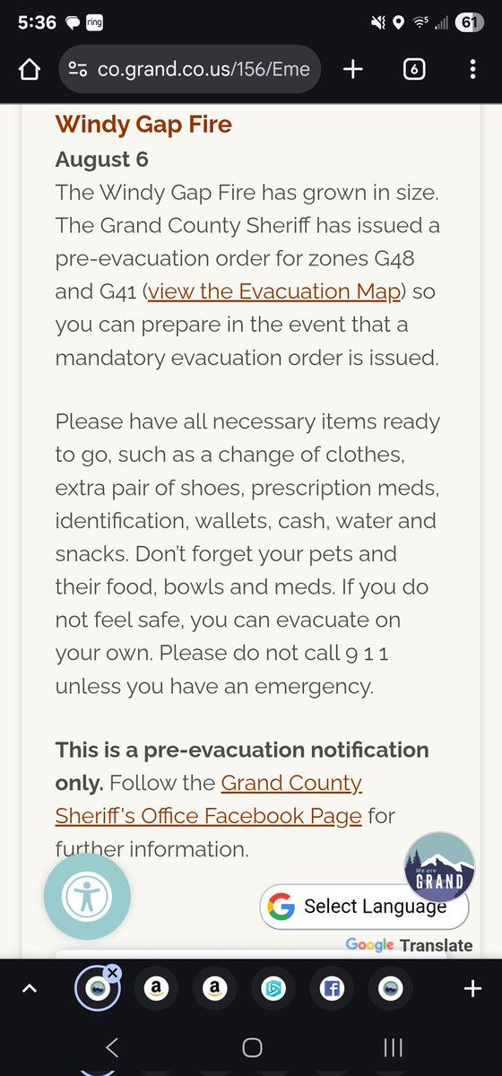 .<a href="/GrandCoSheriff/">Grand County Sheriff</a> using FACEBOOK for fire updates. It locks you out and you cannot see everything. Not okay. #WindyGapFire