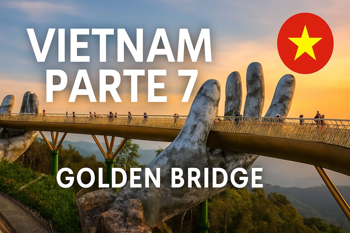 viajantescl's tweet photo. ¿Un puente sostenido por manos gigantes? Sí, está en Da Nang. Nos elevamos en teleférico entre nubes y llegamos al Golden Bridge en Ba Na Hills: pura fantasía dorada.
Descúbrelo en nuestro nuevo video: https://t.co/YczXqqPnbr
#Vietnam #GoldenBridge #BaNaHills #ViajantesCL https://t.co/jlFwCzJNKl