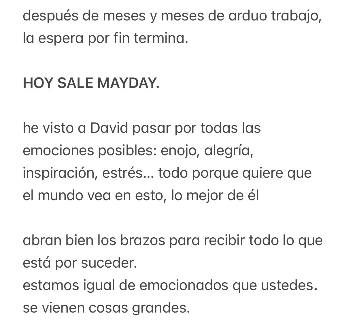 todos pendientes ヽ(･∀･)ﾉ

 <a href="/day2k__/">Day2k</a> te amo
 #MAYDAY