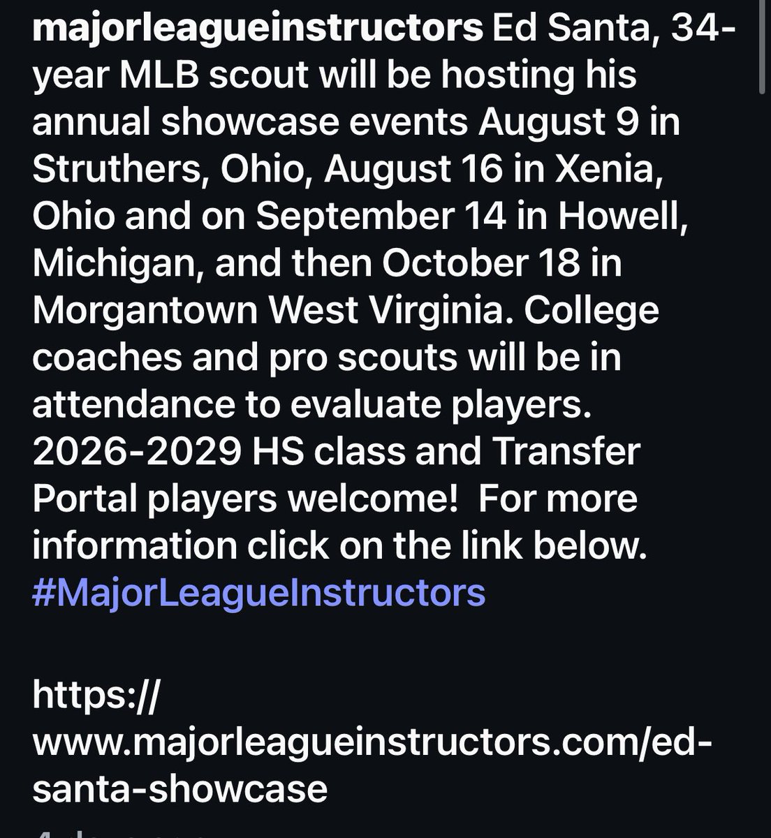 Major League Instructors tweet media