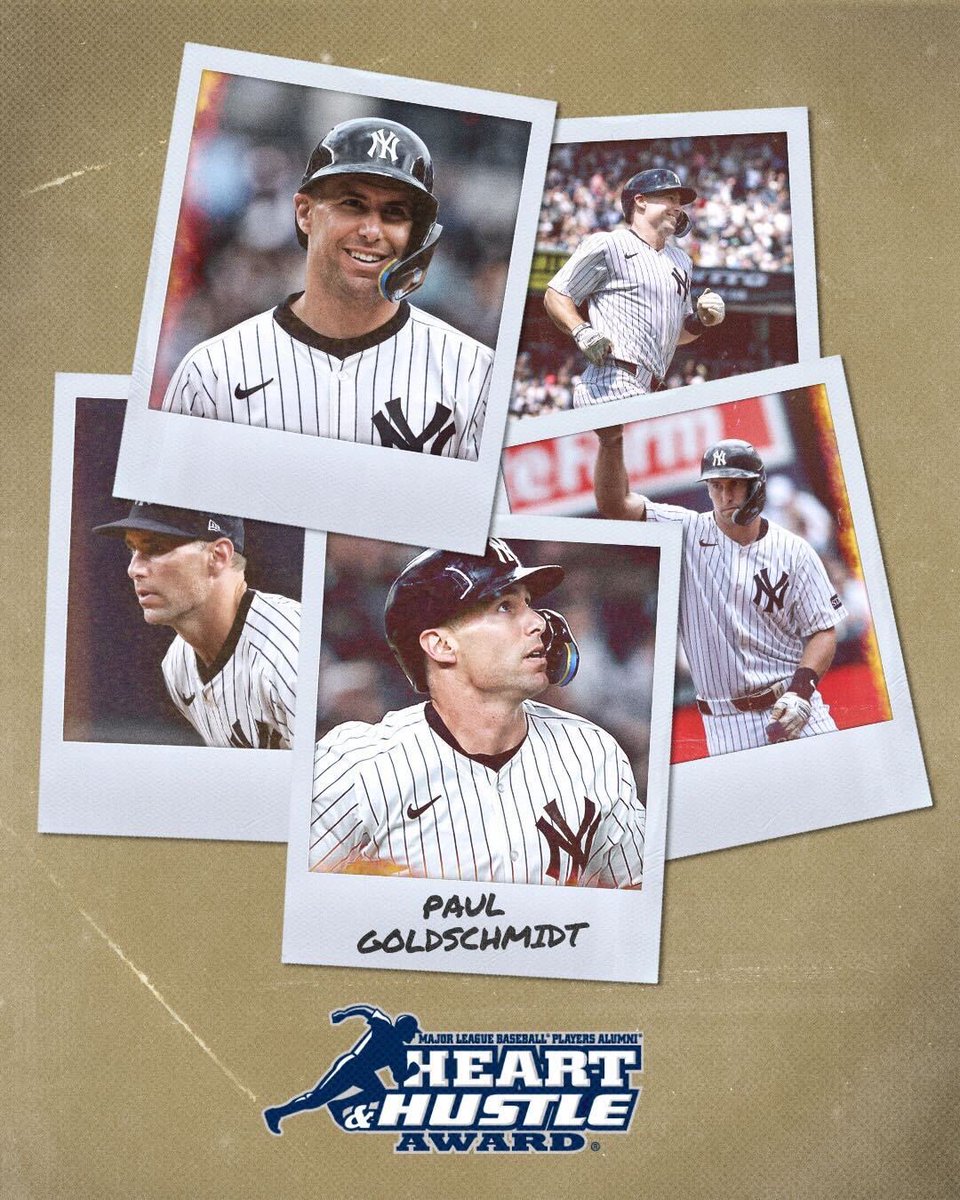 Congratulations to Paul Goldschmidt on being named our 2025 <a href="/MLBPAA/">MLBPAA</a> Heart &amp; Hustle Award Winner 👏
