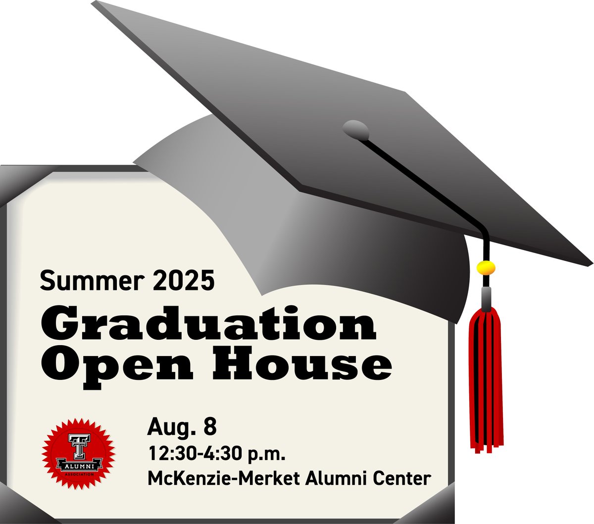Whether you’re graduating Friday or Saturday, take some time to stop by our Summer Graduation Open House from 12:30-4:30 p.m. Friday at the McKenzie-Merket Alumni Center. We will have gifts for August graduates, while supplies last. You're #OneOfUs!