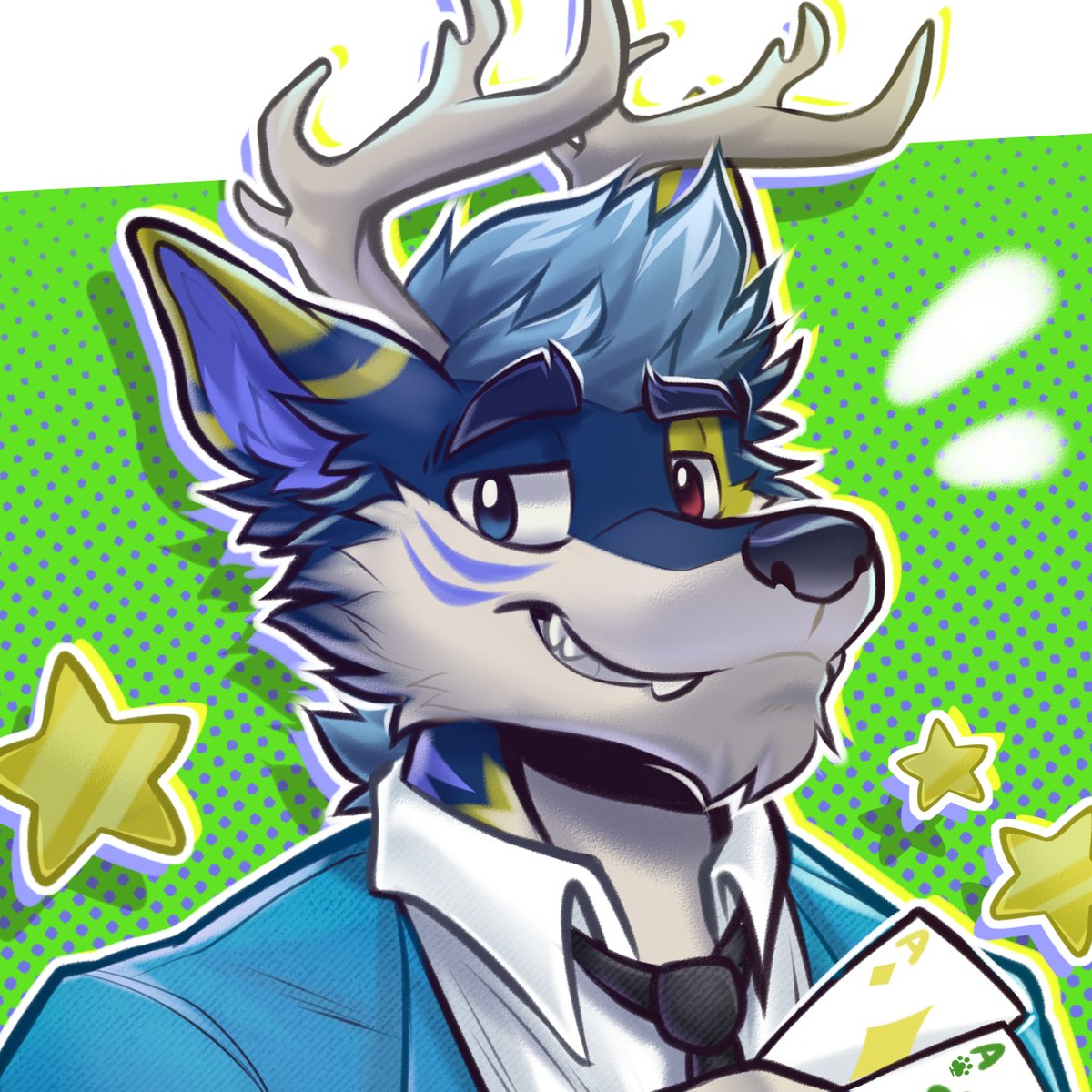 lobixart's tweet photo. ♥️♠️ Badge commission for Sparky! ♦️♣️
#furry #furryartwork https://t.co/CKfT0dKS5W