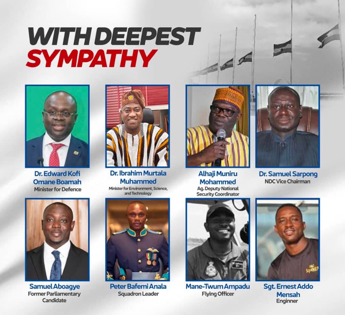 🕊️ E.P. Church, Ghana mourns the tragic loss of 8 gallant citizens in the Asikaman helicopter crash, men who served Ghana with honor. We extend heartfelt condolences to their families, the Armed Forces, and all affected.

#EPCGhana #NationalMourning #RestInPeace #HelicopterCrash