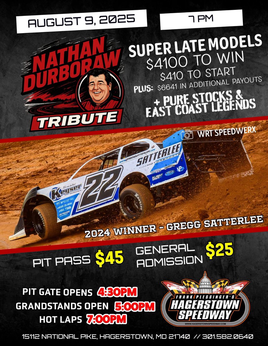 We’ll be at Bedford on Friday and at Hagerstown on Saturday.  This will be the last chance to catch us at Hagerstown this year.