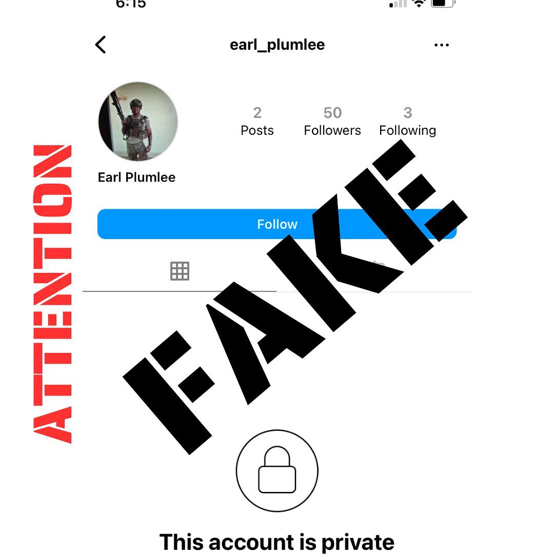 There is only one Earl!!! 

If you see any of these accounts please report them!

Thank you!

#fakeaccounts #report