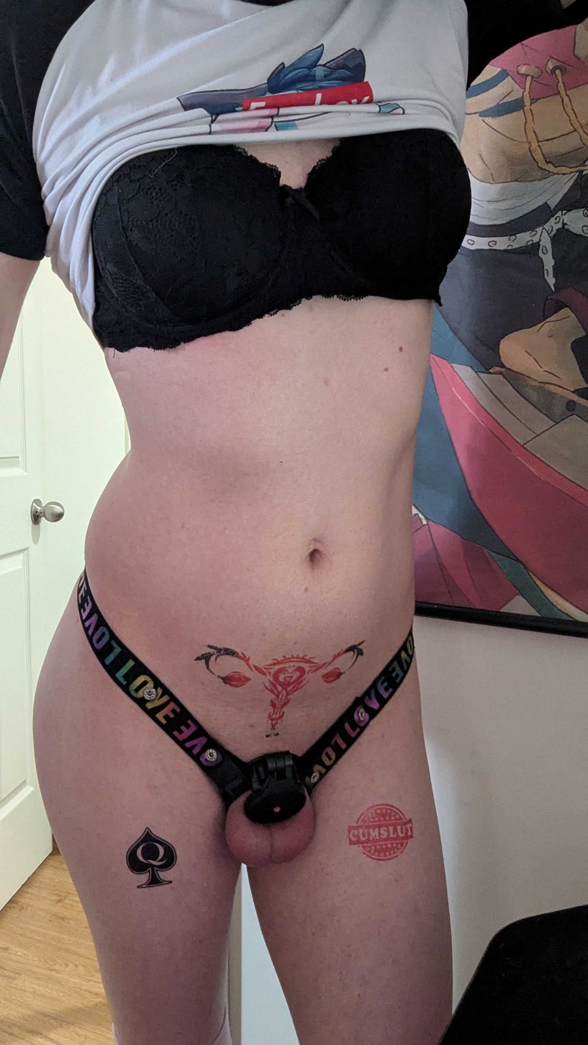 Locked like a good girl~~ #trans #transnsfw #transgonewild #chastitycage #chastity #tattoo #wombtattoo #Qos #femboy #sissy https://t.co/fqrECOgDYR