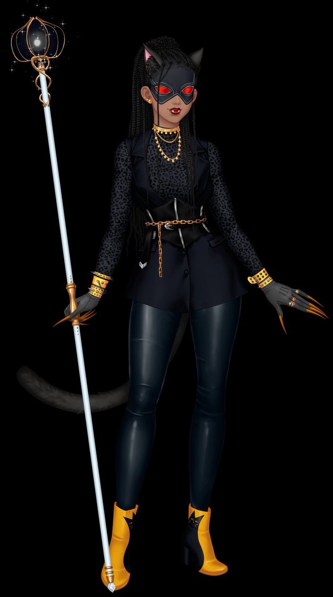 ¿Se acuerdan que tengo un au de Miraculous? Pues está es Dalia como civil y como chat noir.
¿Ustedes creen que su identidad sería fácil de averiguar?