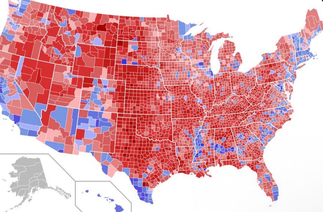 Does this surprise you? 

I was always told that it’s the republicans who do so much gerrymandering, evidenced by the fact that the democrats always win the popular vote… or, ya know, used to. 

However, maps like these make it look like they would need to gerrymander like a