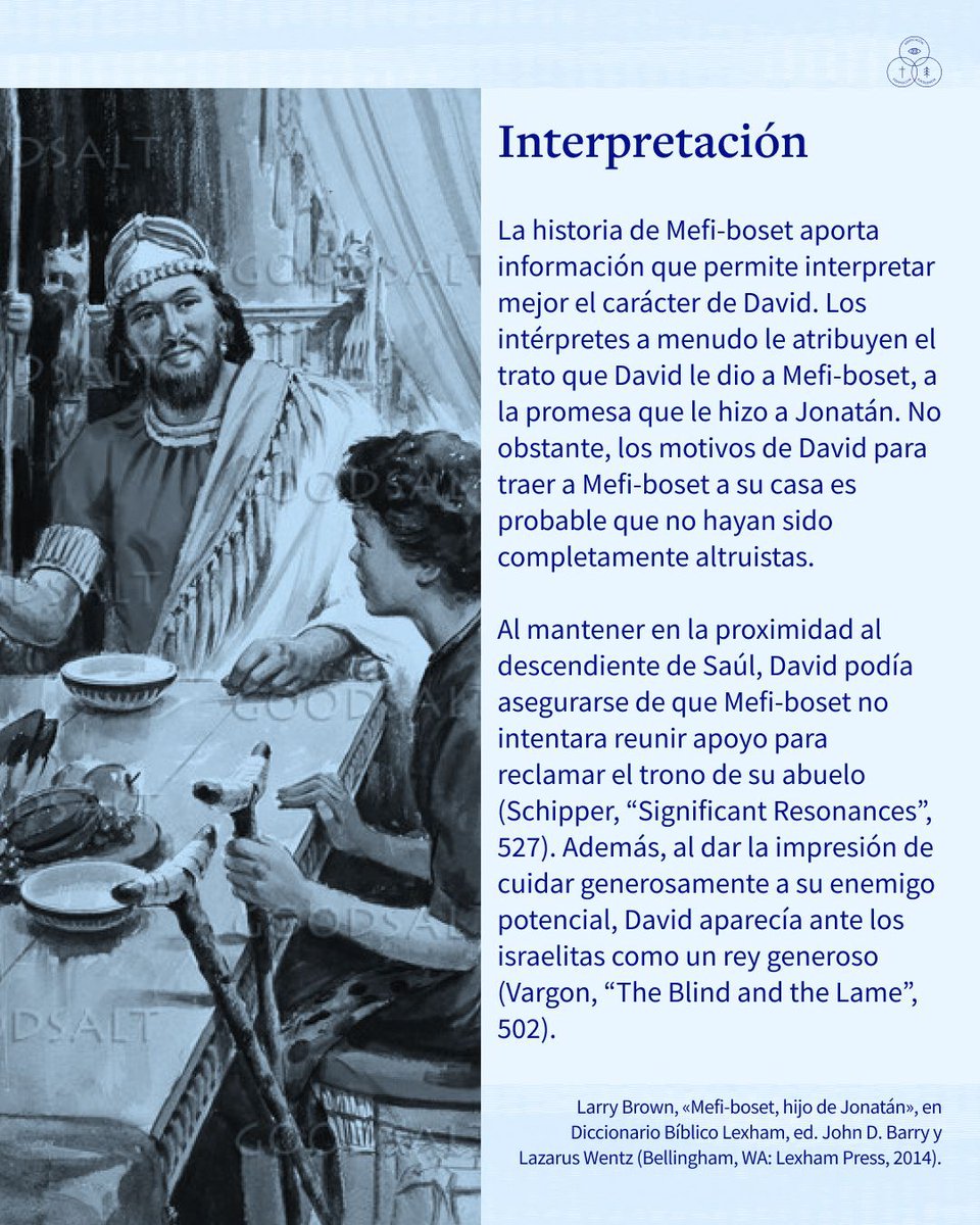 🧠 ¿Conoces a Mefi-boset? Un personaje olvidado con una historia que revela el corazón de David. Conoce más de él con Logos Español y el Diccionario Bíblico Lexham.