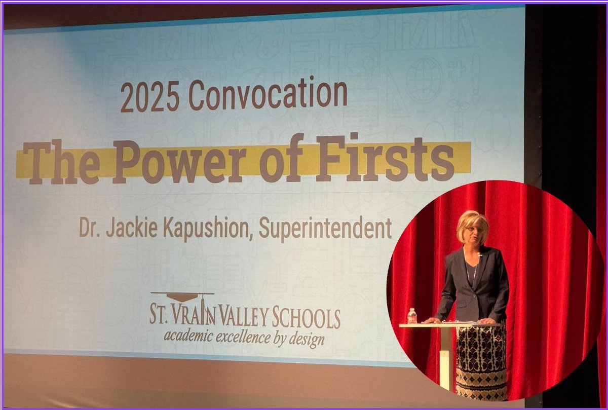 LongmontEstates's tweet image. Excited for the new school year at Longmont Estates Elementary! We kicked things off with a powerful convocation &amp;amp; an inspiring message from Dr. Jackie Kapushion about The Power of Firsts. What a great way to start our journey together! @SVVSDsupt @buchlerstvrain #StVrainstorm