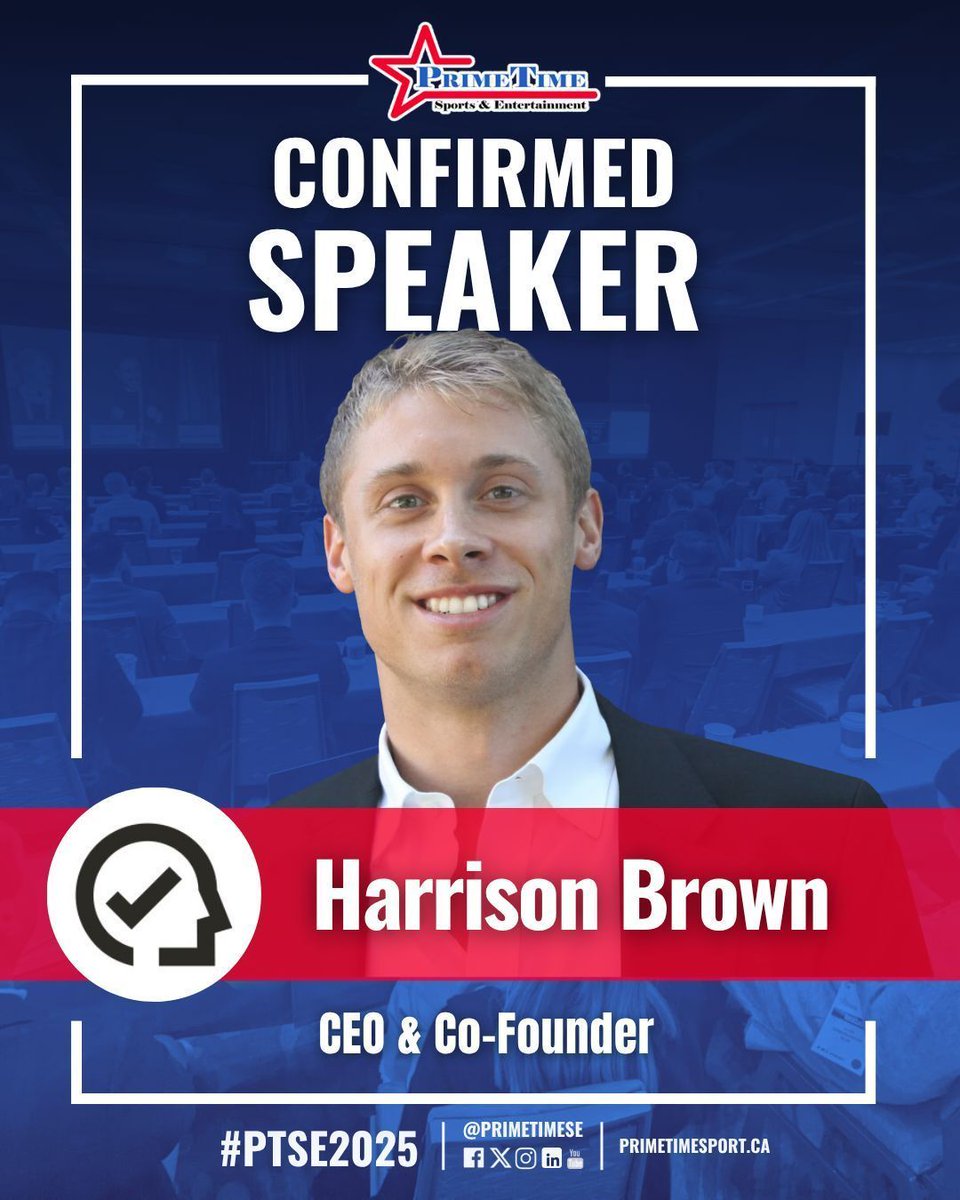 CONFIRMED: We are thrilled to announce that Harrison Brown, CEO and Co-Founder, HEADCHECK Health (<a href="/headcheckhealth/">HEADCHECK Health</a>), is a confirmed speaker at the 18th Annual PrimeTime Sports Management Conference &amp; Trade Show Presented by MLSE - The Westin Harbour Castle, November 2-4, 2025.