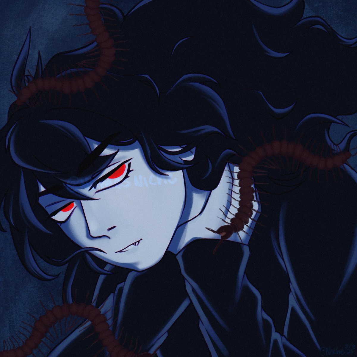 NamesNiche's tweet image. #Diluc as the Paratise Cover oh yeah lets go baby LETS GO #alienstage #genshin (with an extra chiluc doodle on the side)