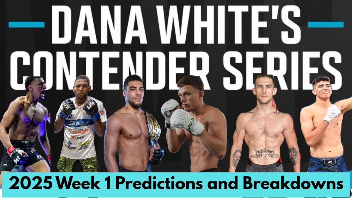 🚨2025 DWCS BREAKDOWNS ARE BACK🚨

My DWCS series is back with weekly uploads breaking down and predicting every fight on the 2025 season! 

Link to my Week 1 breakdown in the comments below⬇️