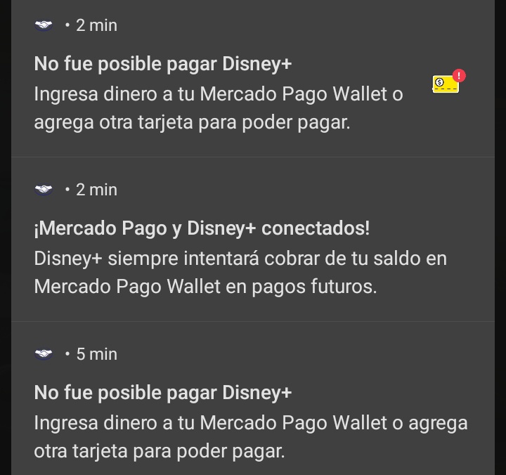 LIZDLEONMX's tweet photo. @disneyplusla está fallando tus métodos de pago? Por qué ya intenté con una tarjeta Visa y con Mercado Pago Wallet. Recordemos que yo estoy pagando Disney+ Estándar. https://t.co/DRmMa4Au5C