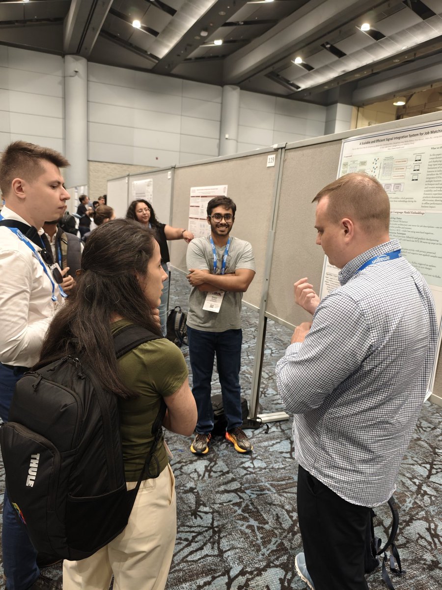nzhiltsov's tweet photo. At #KDD2025 poster session https://t.co/Tlm7nwTRSN