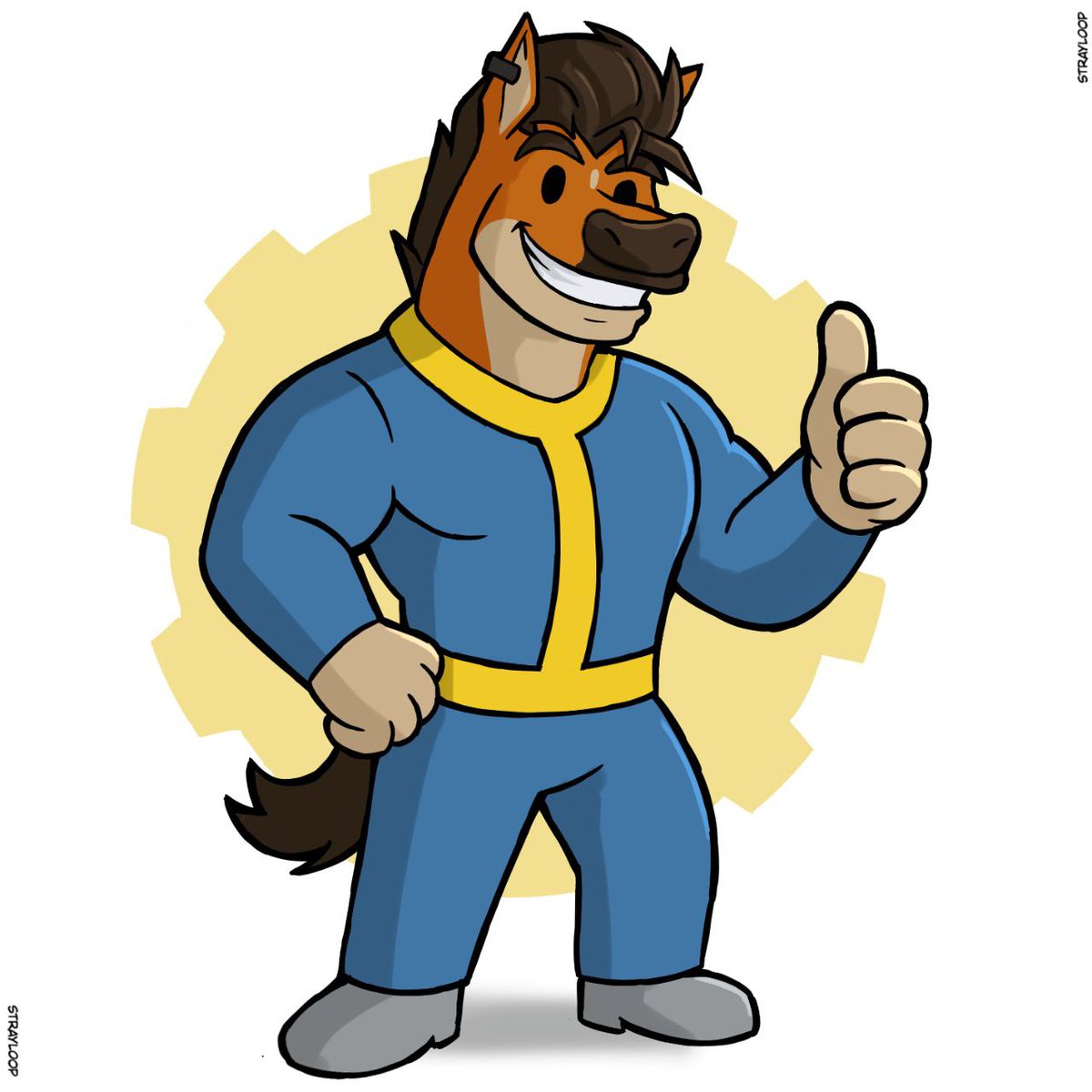 YOU'RE S.P.E.C.I.A.L

Since two weeks ago I started playing Fallout 4 and I haven't stopped playing, so I wanted to draw my horse in that style xd