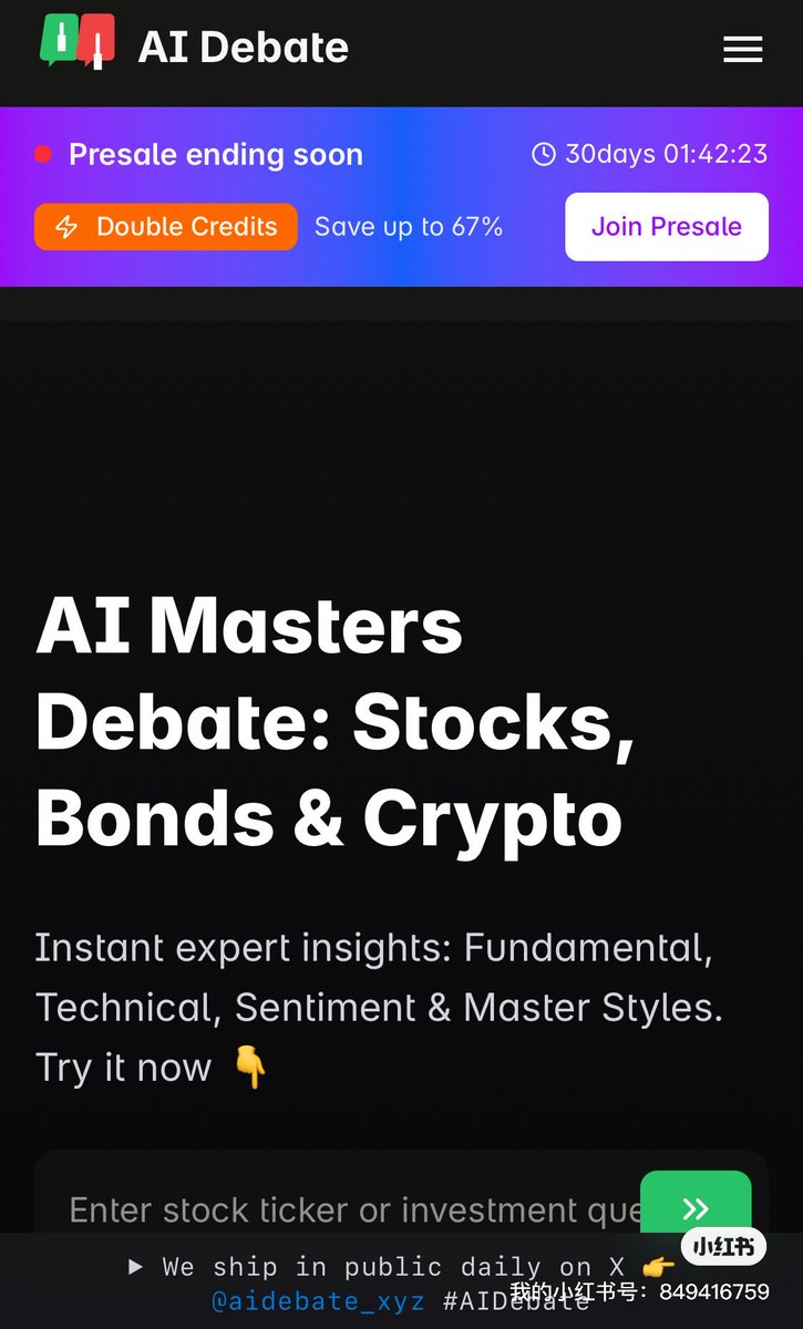 Hey everyone,

I’ve been interested in AI-powered investment research tools for some time now, and recently decided to create something I couldn’t find elsewhere: an organized way to quickly challenge my own investment biases.

My project is called AI Debate. The idea is