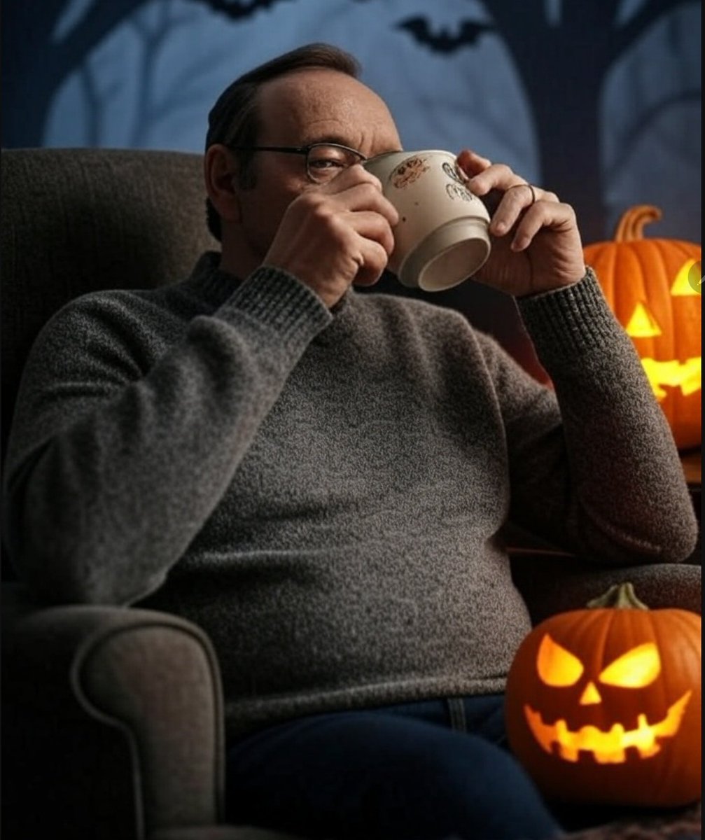 Thinking about fall season, this is my first grok creation 🤓 
(that eye... 👀)