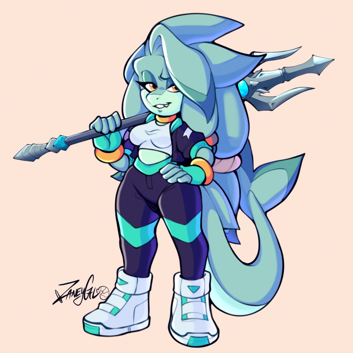 StrandedTangle2's tweet image. Got this com of Mint a while ago! Forgot to post it lol. 

Mint just being Mint.

Big thanks as usual, to @ZaneyGal! Always a pleasure working with you!