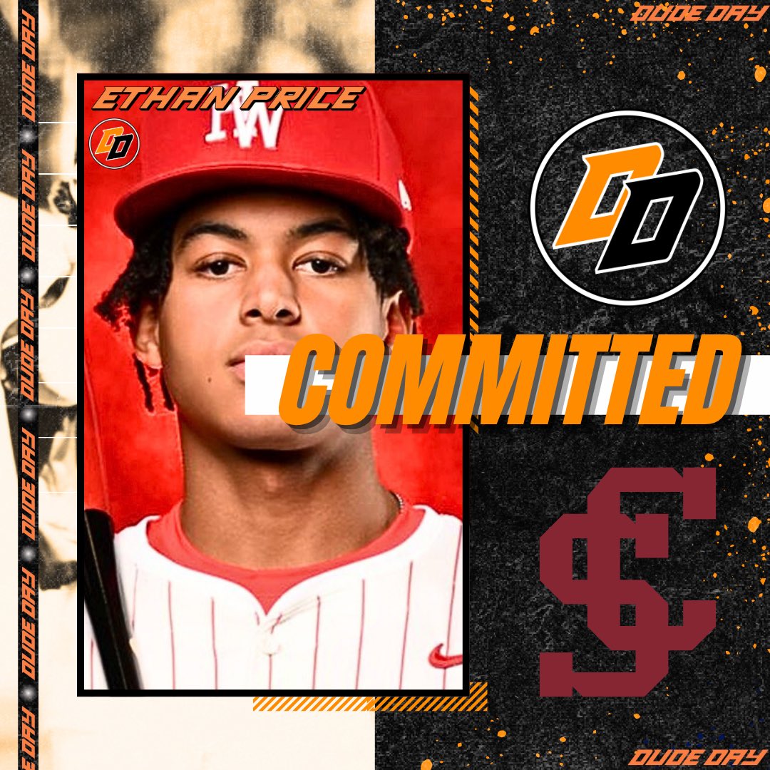Dude Day Baseball Camps (@dudedaybaseball) on Twitter photo Congratulations to Ethan Price of <a href="/hwbaseball/">Harvard-Westlake</a> on his commitment to the University of Santa Clara! <a href="/Eprice_24/">Ethan Price</a> <a href="/SCU_Baseball/">Santa Clara Baseball</a>
#DudesOnly | #GoBroncos Congratulations to Ethan Price of <a href="/hwbaseball/">Harvard-Westlake</a> on his commitment to the University of Santa Clara! <a href="/Eprice_24/">Ethan Price</a> <a href="/SCU_Baseball/">Santa Clara Baseball</a>
#DudesOnly | #GoBroncos