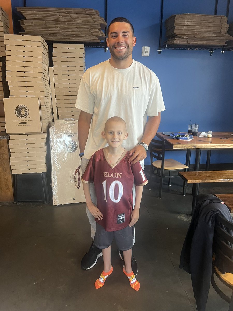 macrock43's tweet photo. So proud of my son @MarcoLainez5  for the relationship he’s built with this young man.  So happy the bond continues still @ElonFootball #thewave #gavinstrong11 https://t.co/01XLDwdVoP