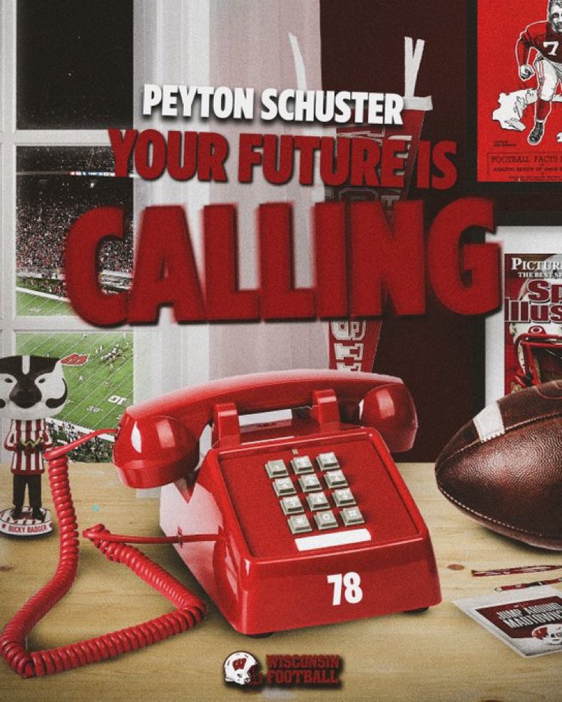 Peyton.Schuster (@peytoncschuster) on Twitter photo Thank you very much <a href="/WisFBRecruiting/">Wisconsin Badgers Football Recruiting</a> for the graphic!!!#JumpAroundMadTown27 <a href="/BrentThoen/">Brent Thoen</a> <a href="/meteyard/">yard88</a> <a href="/Trevpye073/">Trevor Pye</a> <a href="/Trinka63/">Jeff Trinka</a> Thank you very much <a href="/WisFBRecruiting/">Wisconsin Badgers Football Recruiting</a> for the graphic!!!#JumpAroundMadTown27 <a href="/BrentThoen/">Brent Thoen</a> <a href="/meteyard/">yard88</a> <a href="/Trevpye073/">Trevor Pye</a> <a href="/Trinka63/">Jeff Trinka</a>