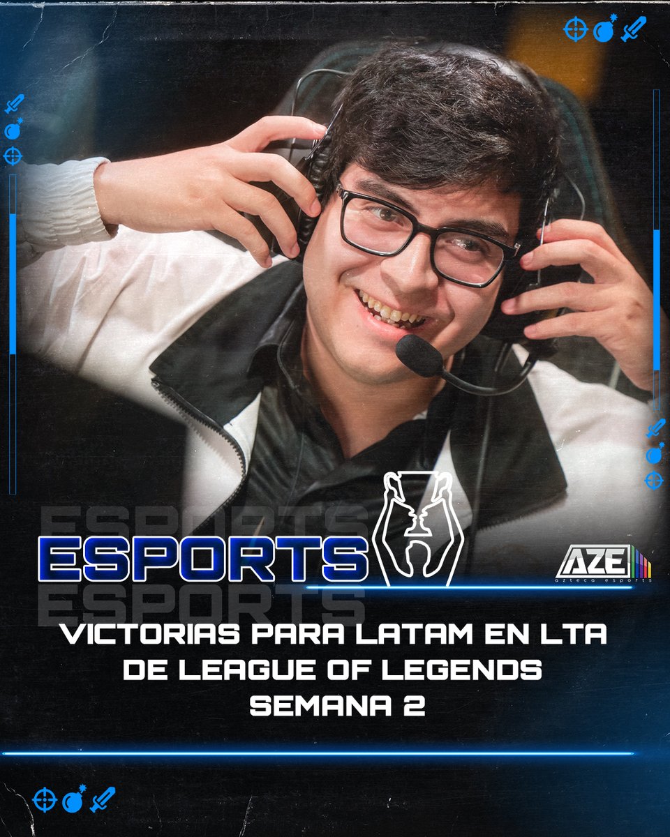 TVAztecaEsports's tweet photo. 🔥 Isurus y Lyon lo hacen por LATAM 🔥
Los titanes latinos suman su primera victoria en la LTA 2025:
🌎 Isurus dominó el Sur
🛡️ Lyon defiende el honor en el Norte
¡Orgullo de la región! ¿A quién apoyas tú? 💪🇲🇽🇦🇷🇨🇱🇵🇪
#LTA2025 #AztecaEsports #VamosLATAM #LeagueOfLegends https://t.co/pqKKDEgxf8