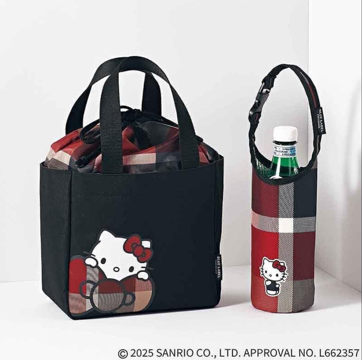 次の付録さすがに豪華すぎる…

BLUE LABEL CRESTBRIDGE×キティちゃんのトートに巾着バッグ&amp;保冷保温ボトルケース！同じ感じのチェック柄のトートバッグお店では5,500円で売ってるし破格すぎでは…