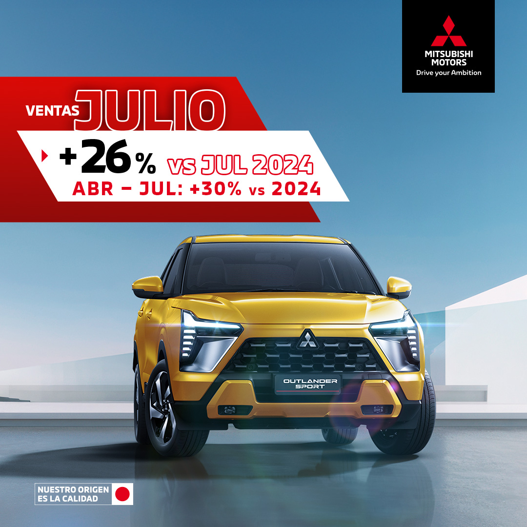 Mitsubishi Motors de México se fortalece en julio y avanza contra la tendencia del sector.
PB5vUG.short.gy/Ventas